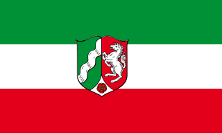 Северный Рейн - Вестфалия (Германия) - флаг